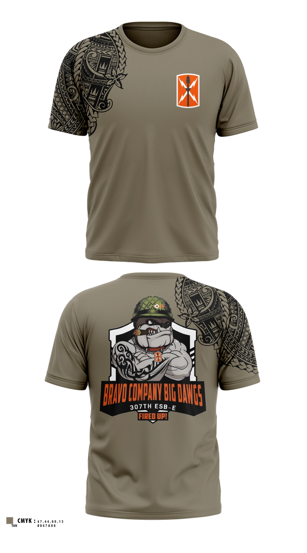 Short Sleeve Performance Shirt, Bravo 307th ESBE, Army, Teamtime, Team time, sublimation, custom sports apparel, team uniforms, spirit wear, spiritwear, sports uniforms, custom shirts, team store, custom team store, fundraiser sports, apparel fundraiser