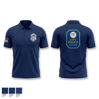 Short Sleeve Performance Polo, Rockville City Police, Police, Teamtime, Team time, sublimation, custom sports apparel, team uniforms, spirit wear, spiritwear, sports uniforms, custom shirts, team store, custom team store, fundraiser sports, apparel fundraiser
