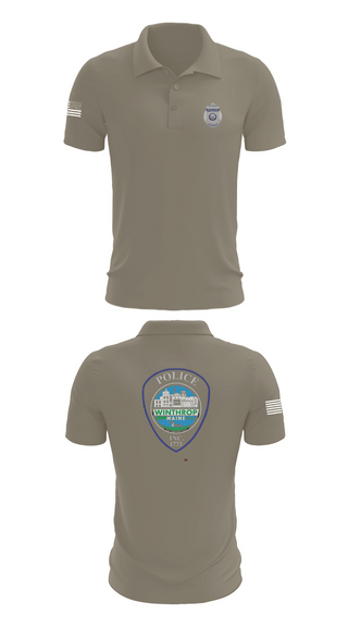 Short Sleeve Performance Polo, Winthrop Police Department, Police, Teamtime, Team time, sublimation, custom sports apparel, team uniforms, spirit wear, spiritwear, sports uniforms, custom shirts, team store, custom team store, fundraiser sports, apparel fundraiser