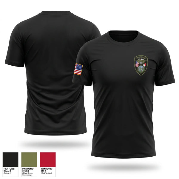 Short Sleeve Performance Shirt, Fairmont Police Department, Police, Teamtime, Team time, sublimation, custom sports apparel, team uniforms, spirit wear, spiritwear, sports uniforms, custom shirts, team store, custom team store, fundraiser sports, apparel fundraiser