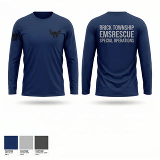Long Sleeve Performance Shirt, BRICK TOWNSHIP EMS-RESCUE SPECIAL OPERATIONS, EMS/EMT, Teamtime, Team time, sublimation, custom sports apparel, team uniforms, spirit wear, spiritwear, sports uniforms, custom shirts, team store, custom team store, fundraiser sports, apparel fundraiser