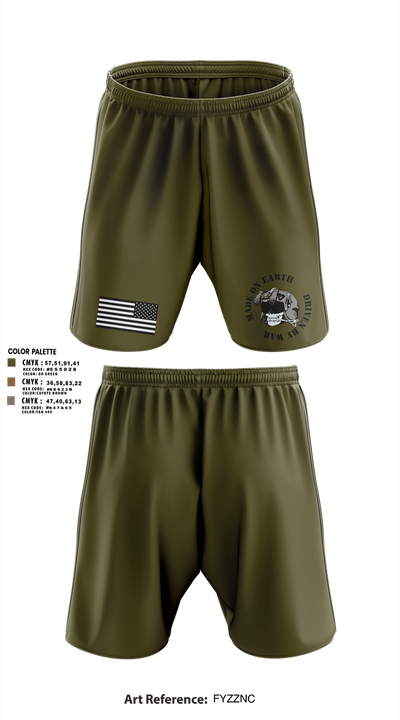 B/4-3 Assault Helicopter Battalion 71849339 Athletic Shorts With Pockets - 4