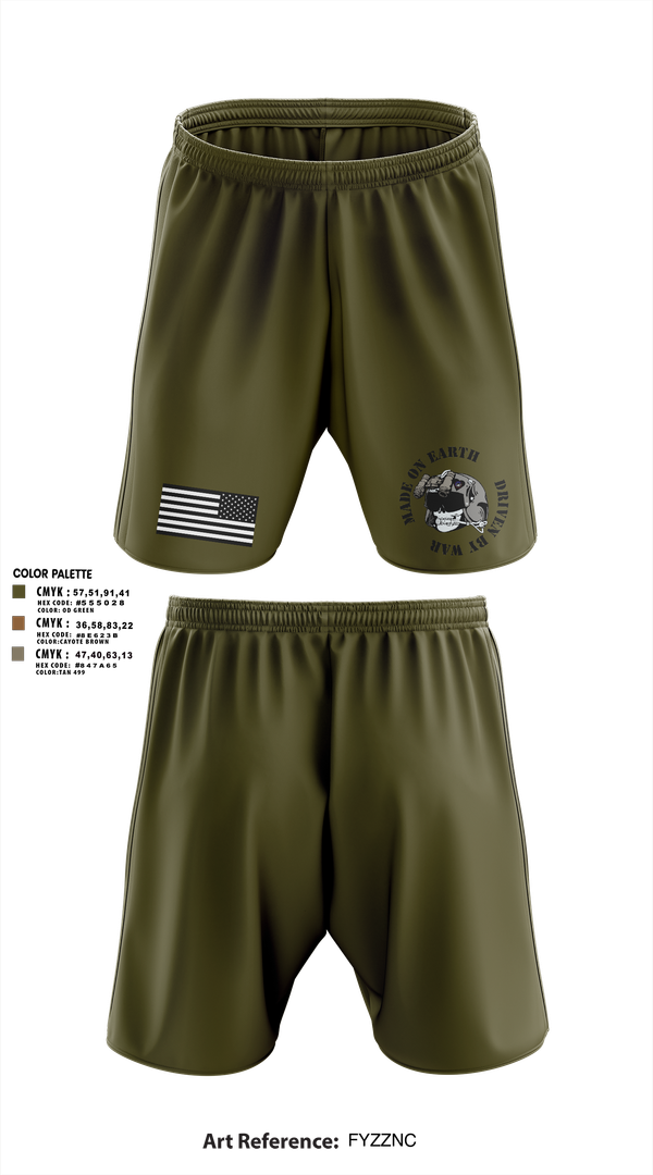 Athletic Shorts With Pockets, B/4-3 Assault Helicopter Battalion, , Teamtime, Team time, sublimation, custom sports apparel, team uniforms, spirit wear, spiritwear, sports uniforms, custom shirts, team store, custom team store, fundraiser sports, apparel fundraiser