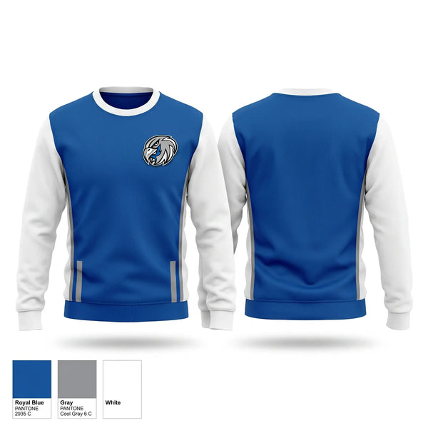 Crew Neck Sweatshirt, York Falcons, Cheer, Teamtime, Team time, sublimation, custom sports apparel, team uniforms, spirit wear, spiritwear, sports uniforms, custom shirts, team store, custom team store, fundraiser sports, apparel fundraiser