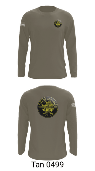 Long Sleeve Performance Shirt, Ashland Police Department, Police, Teamtime, Team time, sublimation, custom sports apparel, team uniforms, spirit wear, spiritwear, sports uniforms, custom shirts, team store, custom team store, fundraiser sports, apparel fundraiser