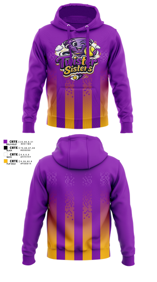 Hoodie, Twister Sisters, Softball, Teamtime, Team time, sublimation, custom sports apparel, team uniforms, spirit wear, spiritwear, sports uniforms, custom shirts, team store, custom team store, fundraiser sports, apparel fundraiser