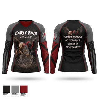 Womens Long Sleeve Vneck Shirt, Agoge Combatives EarlyBird, , Teamtime, Team time, sublimation, custom sports apparel, team uniforms, spirit wear, spiritwear, sports uniforms, custom shirts, team store, custom team store, fundraiser sports, apparel fundraiser