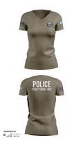 STREET CRIMES 66596550 Women's Short Sleeve V-neck Shirt - 111