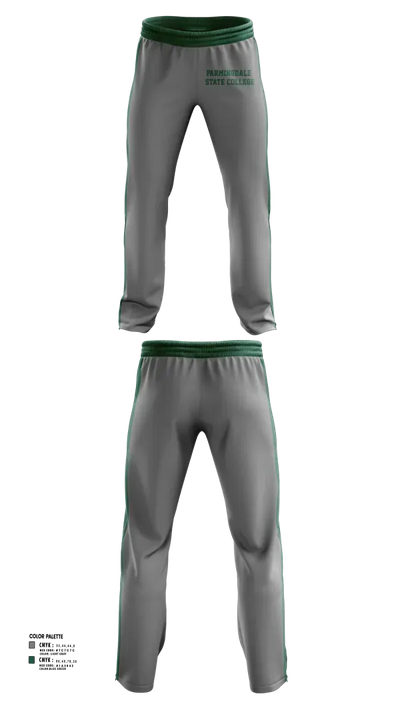 Farmingdale State College 6736736 Sweatpants (windbreaker material)- 3