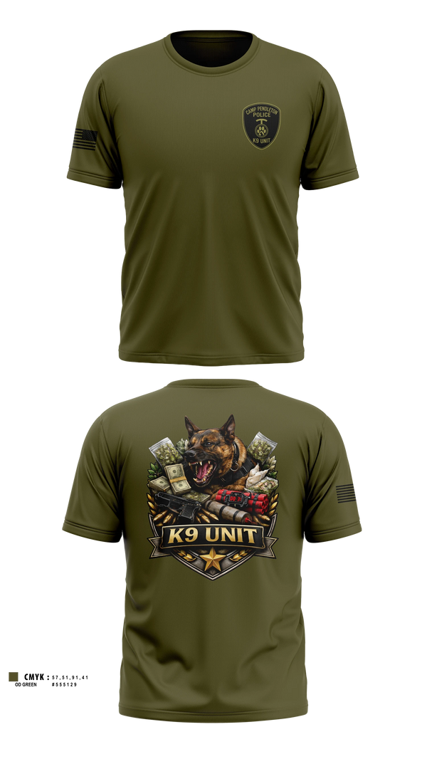 Old School Cotton Feel Shirt, Camp Pendleton PMO K9, Marines, Teamtime, Team time, sublimation, custom sports apparel, team uniforms, spirit wear, spiritwear, sports uniforms, custom shirts, team store, custom team store, fundraiser sports, apparel fundraiser