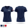 Newton County Fire Service Women's Short Sleeve V-neck Shirt - 1
