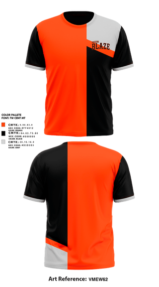 Short Sleeve Performance Shirt, Oregon Blaze, Softball, Teamtime, Team time, sublimation, custom sports apparel, team uniforms, spirit wear, spiritwear, sports uniforms, custom shirts, team store, custom team store, fundraiser sports, apparel fundraiser