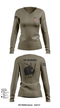 2-127 D-CO 34919210 Women's Long Sleeve V-neck Shirt - 109