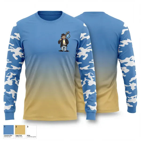 Long Sleeve Performance Shirt, Hoboes, Baseball, Teamtime, Team time, sublimation, custom sports apparel, team uniforms, spirit wear, spiritwear, sports uniforms, custom shirts, team store, custom team store, fundraiser sports, apparel fundraiser