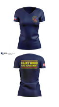 Clintwood Fire Department Women's Short Sleeve V-neck Shirt - 7