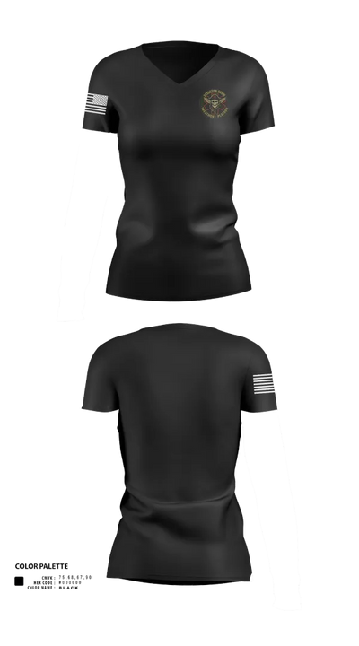 Treatment Platoon Women's Short Sleeve V-neck Shirt - 40