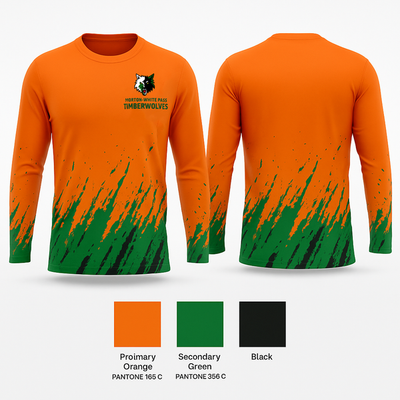 Morton-White Pass Timberwolves Long Sleeve Performance Shirt 1