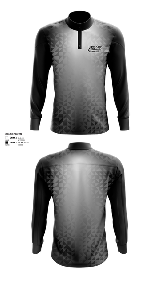 Quarter Zip Jacket, Tri-City, Women's Basketball, Teamtime, Team time, sublimation, custom sports apparel, team uniforms, spirit wear, spiritwear, sports uniforms, custom shirts, team store, custom team store, fundraiser sports, apparel fundraiser