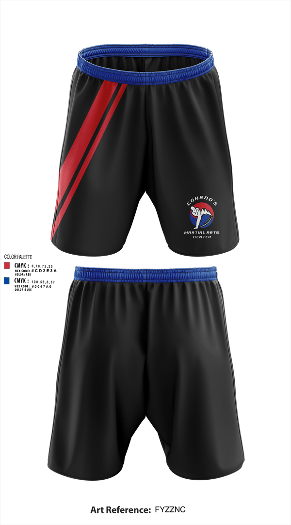 Athletic Shorts With Pockets, Conrad’s Martial Arts Center, , Teamtime, Team time, sublimation, custom sports apparel, team uniforms, spirit wear, spiritwear, sports uniforms, custom shirts, team store, custom team store, fundraiser sports, apparel fundraiser