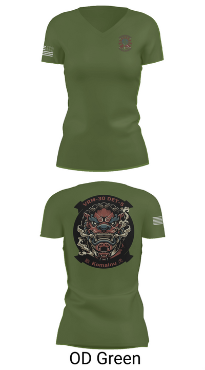 VRM-30 DET V 46300296 Women's Short Sleeve V-neck Shirt - 46