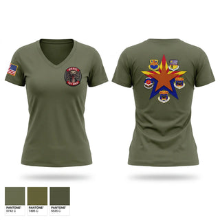 Womens Short Sleeve Vneck Shirt, AZ Air Guard 4N, Air Force, Teamtime, Team time, sublimation, custom sports apparel, team uniforms, spirit wear, spiritwear, sports uniforms, custom shirts, team store, custom team store, fundraiser sports, apparel fundraiser