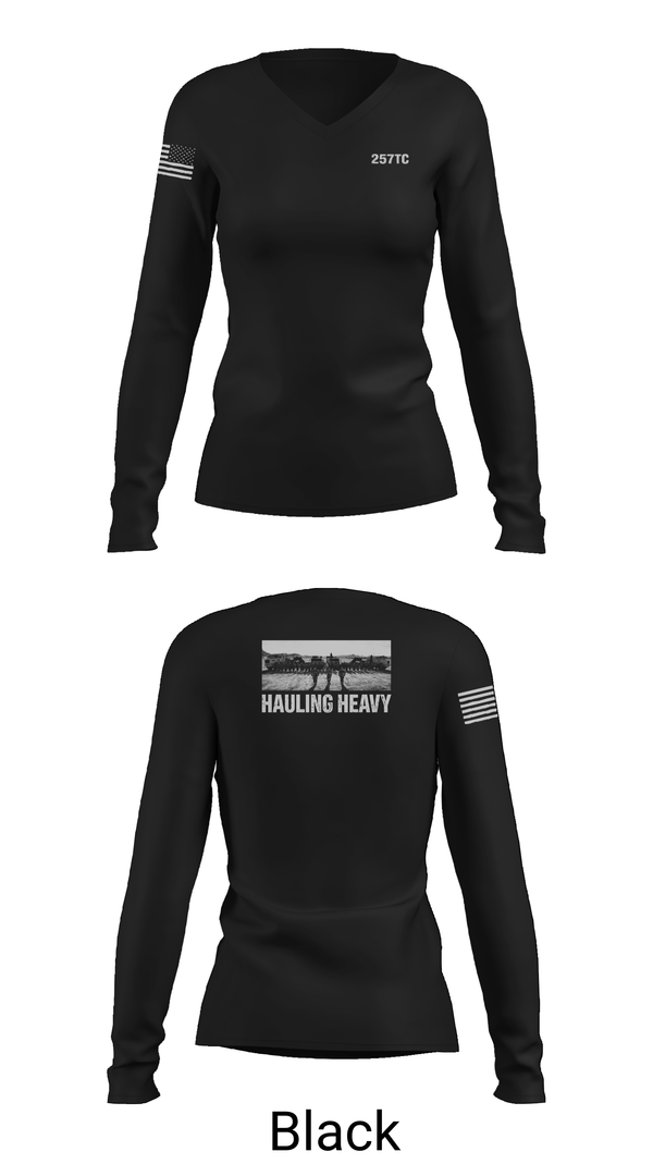 Womens Long Sleeve Vneck Shirt, 257TC, Army, Teamtime, Team time, sublimation, custom sports apparel, team uniforms, spirit wear, spiritwear, sports uniforms, custom shirts, team store, custom team store, fundraiser sports, apparel fundraiser