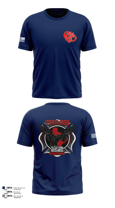 Cy creek fire 22 83530628 Short Sleeve Performance Shirt - 1