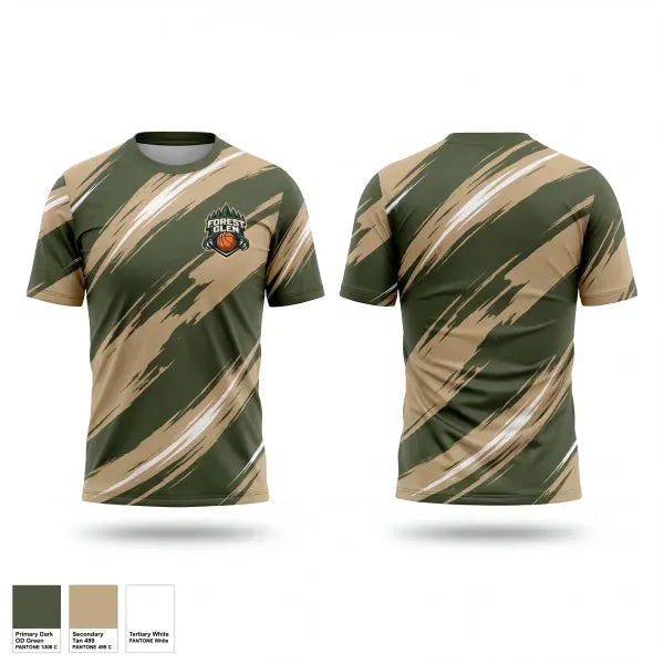 Old School Cotton Feel Shirt, Forest Glen, Men's Basketball, Teamtime, Team time, sublimation, custom sports apparel, team uniforms, spirit wear, spiritwear, sports uniforms, custom shirts, team store, custom team store, fundraiser sports, apparel fundraiser