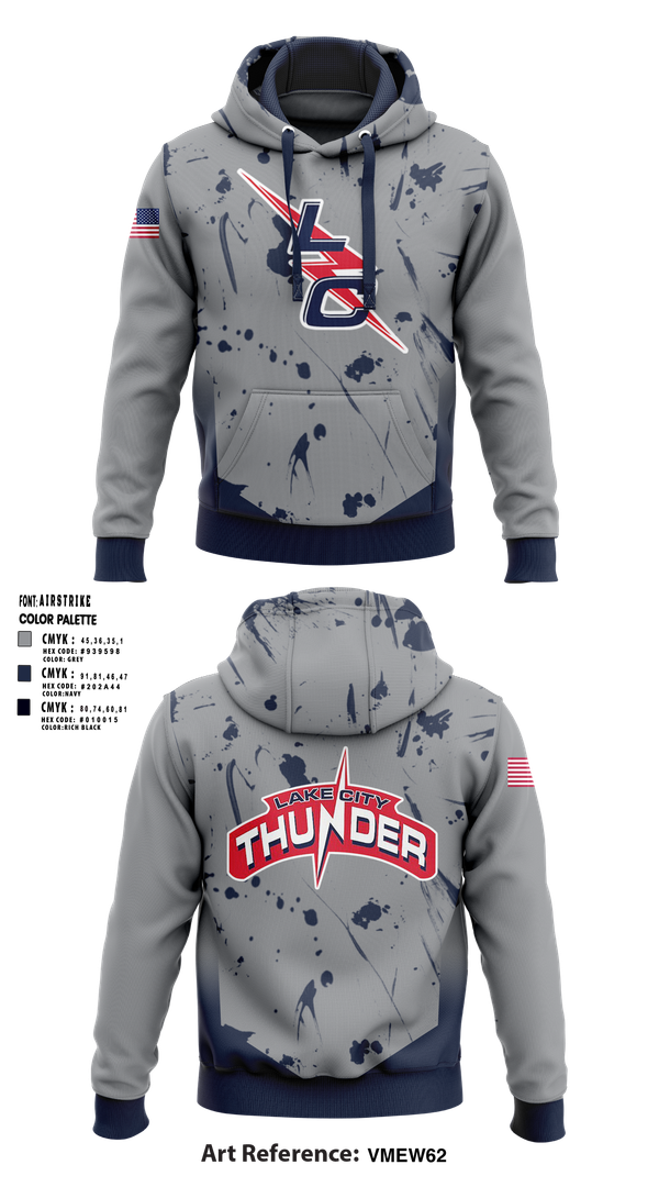 Hoodie, Lake City Thunder, Softball, Teamtime, Team time, sublimation, custom sports apparel, team uniforms, spirit wear, spiritwear, sports uniforms, custom shirts, team store, custom team store, fundraiser sports, apparel fundraiser