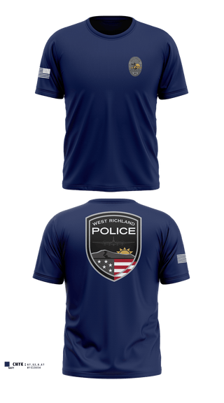 Short Sleeve Performance Shirt, West Richland police, Police, Teamtime, Team time, sublimation, custom sports apparel, team uniforms, spirit wear, spiritwear, sports uniforms, custom shirts, team store, custom team store, fundraiser sports, apparel fundraiser