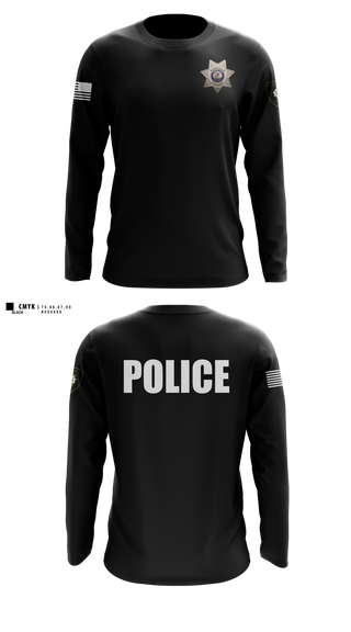 Long Sleeve Performance Shirt, Nashville Police Department, IL, Police, Teamtime, Team time, sublimation, custom sports apparel, team uniforms, spirit wear, spiritwear, sports uniforms, custom shirts, team store, custom team store, fundraiser sports, apparel fundraiser