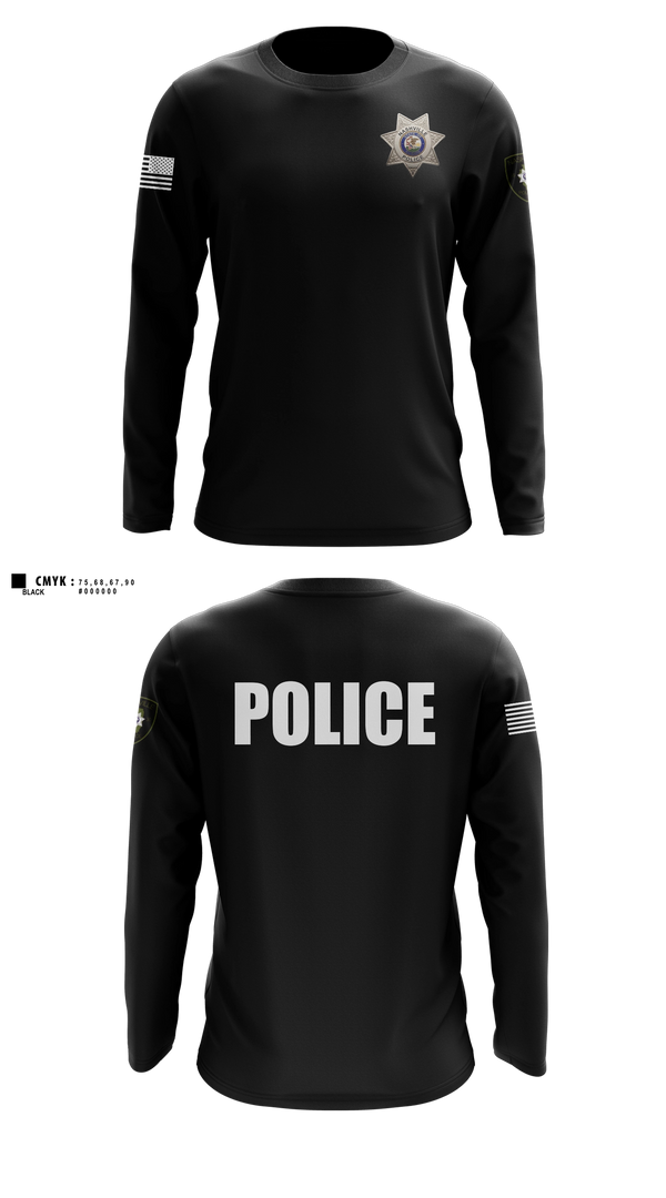 Long Sleeve Performance Shirt, Nashville Police Department, IL, Police, Teamtime, Team time, sublimation, custom sports apparel, team uniforms, spirit wear, spiritwear, sports uniforms, custom shirts, team store, custom team store, fundraiser sports, apparel fundraiser