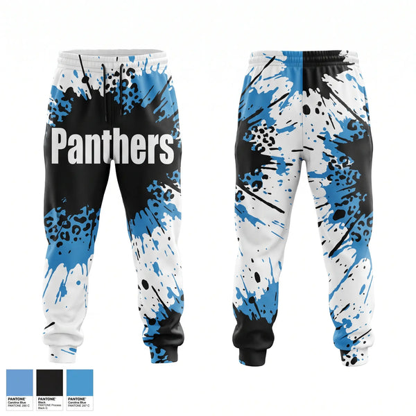Sweatpants, Panthers, Track & Field, Teamtime, Team time, sublimation, custom sports apparel, team uniforms, spirit wear, spiritwear, sports uniforms, custom shirts, team store, custom team store, fundraiser sports, apparel fundraiser
