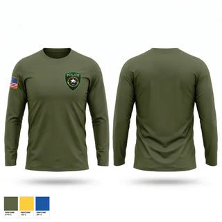 Long Sleeve Performance Shirt, Texas A&M University-Corpus Christi Police Deparment, Police, Teamtime, Team time, sublimation, custom sports apparel, team uniforms, spirit wear, spiritwear, sports uniforms, custom shirts, team store, custom team store, fundraiser sports, apparel fundraiser