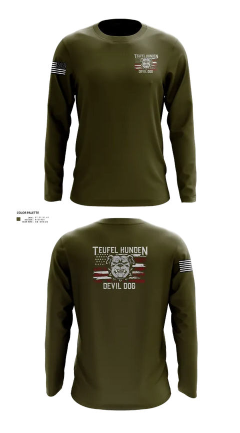 Long Sleeve Performance Shirt, Kilo co. 3rd Btn 9th Marines, Marines, Teamtime, Team time, sublimation, custom sports apparel, team uniforms, spirit wear, spiritwear, sports uniforms, custom shirts, team store, custom team store, fundraiser sports, apparel fundraiser