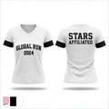 Stars Affiliated 29532954 Women's Short Sleeve V-neck Shirt - 10