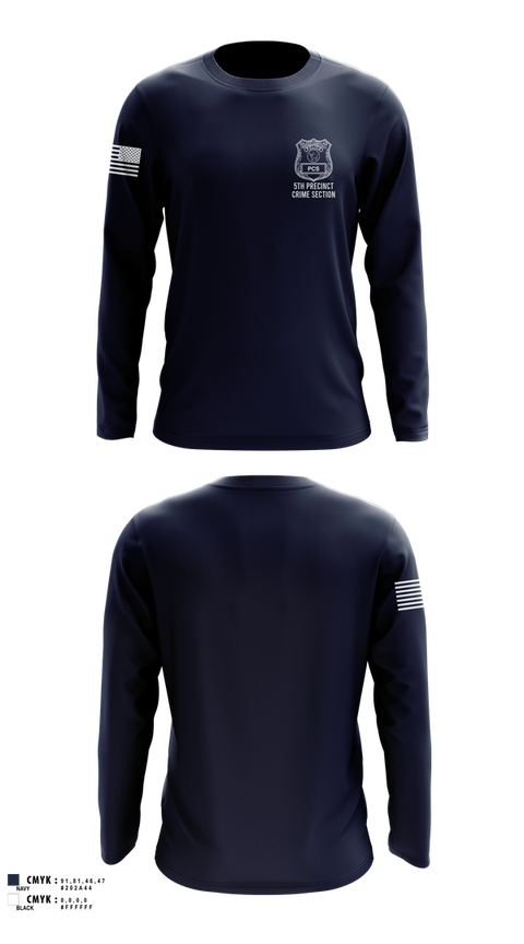 Long Sleeve Performance Shirt, 5th PCT Crime Section, , Teamtime, Team time, sublimation, custom sports apparel, team uniforms, spirit wear, spiritwear, sports uniforms, custom shirts, team store, custom team store, fundraiser sports, apparel fundraiser