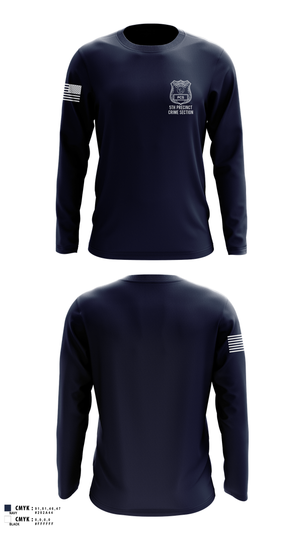 Long Sleeve Performance Shirt, 5th PCT Crime Section, , Teamtime, Team time, sublimation, custom sports apparel, team uniforms, spirit wear, spiritwear, sports uniforms, custom shirts, team store, custom team store, fundraiser sports, apparel fundraiser