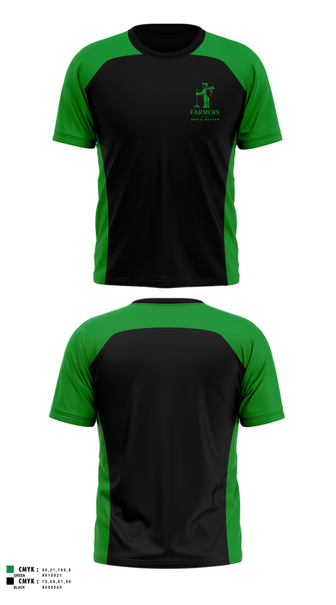 Short Sleeve Performance Shirt, Farmers FC, Men's Soccer, Teamtime, Team time, sublimation, custom sports apparel, team uniforms, spirit wear, spiritwear, sports uniforms, custom shirts, team store, custom team store, fundraiser sports, apparel fundraiser