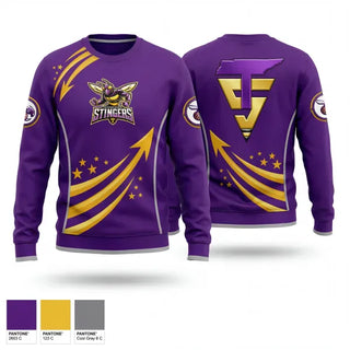 Crew Neck Sweatshirt, Tennessee Stingers, Softball, Teamtime, Team time, sublimation, custom sports apparel, team uniforms, spirit wear, spiritwear, sports uniforms, custom shirts, team store, custom team store, fundraiser sports, apparel fundraiser