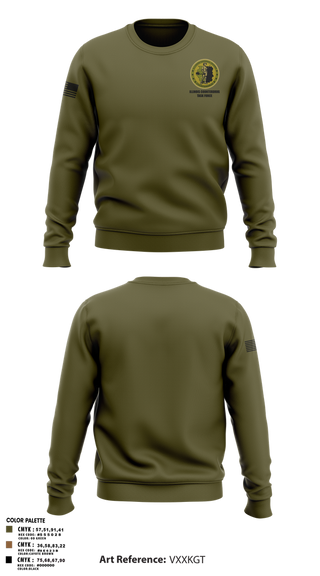 Crew Neck Sweatshirt, Illinois Counterdrug Task Force, , Teamtime, Team time, sublimation, custom sports apparel, team uniforms, spirit wear, spiritwear, sports uniforms, custom shirts, team store, custom team store, fundraiser sports, apparel fundraiser