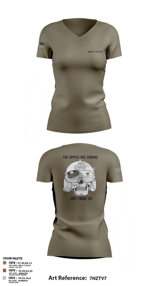 Women's Short Sleeve Vneck Shirt, 42D FRSDAACC, Army, Teamtime, Team time, sublimation, custom sports apparel, team uniforms, spirit wear, spiritwear, sports uniforms, custom shirts, team store, custom team store, fundraiser sports, apparel fundraiser