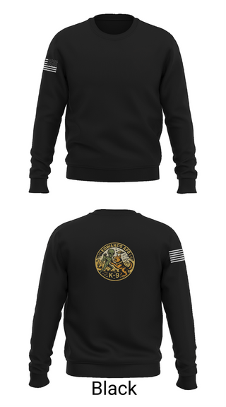 Crew Neck Sweatshirt, 412th Military Working Dog, Air Force, Teamtime, Team time, sublimation, custom sports apparel, team uniforms, spirit wear, spiritwear, sports uniforms, custom shirts, team store, custom team store, fundraiser sports, apparel fundraiser
