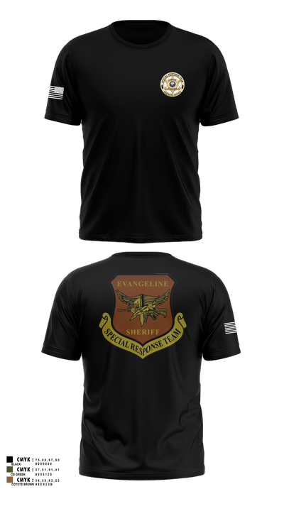 Evangeline Parish Sheriffs Office S.R.T Old School Cotton Feel Shirt - 100