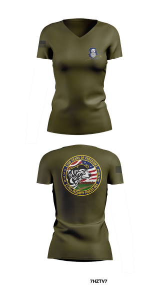 Womens Short Sleeve Vneck Shirt, 176 SFS, National Guard, Teamtime, Team time, sublimation, custom sports apparel, team uniforms, spirit wear, spiritwear, sports uniforms, custom shirts, team store, custom team store, fundraiser sports, apparel fundraiser