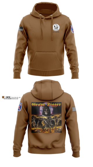 Hoodie, Grave digger, Army, Teamtime, Team time, sublimation, custom sports apparel, team uniforms, spirit wear, spiritwear, sports uniforms, custom shirts, team store, custom team store, fundraiser sports, apparel fundraiser