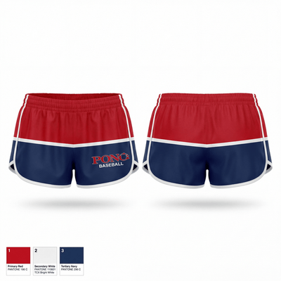 Pono Baseball 85468751 Women's Shorts - 1