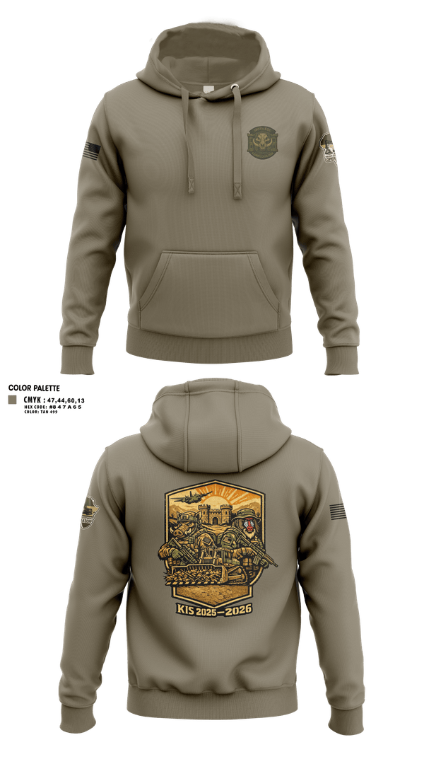 Hoodie, 180th ESC Kismayo, Army, Teamtime, Team time, sublimation, custom sports apparel, team uniforms, spirit wear, spiritwear, sports uniforms, custom shirts, team store, custom team store, fundraiser sports, apparel fundraiser