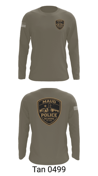 Long Sleeve Performance Shirt, Maud Police, Police, Teamtime, Team time, sublimation, custom sports apparel, team uniforms, spirit wear, spiritwear, sports uniforms, custom shirts, team store, custom team store, fundraiser sports, apparel fundraiser