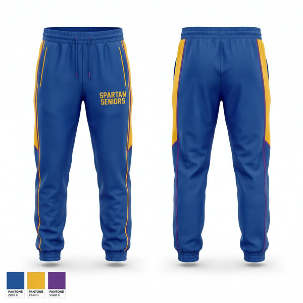Sweatpants, Spartan Seniors, Cross Country, Teamtime, Team time, sublimation, custom sports apparel, team uniforms, spirit wear, spiritwear, sports uniforms, custom shirts, team store, custom team store, fundraiser sports, apparel fundraiser
